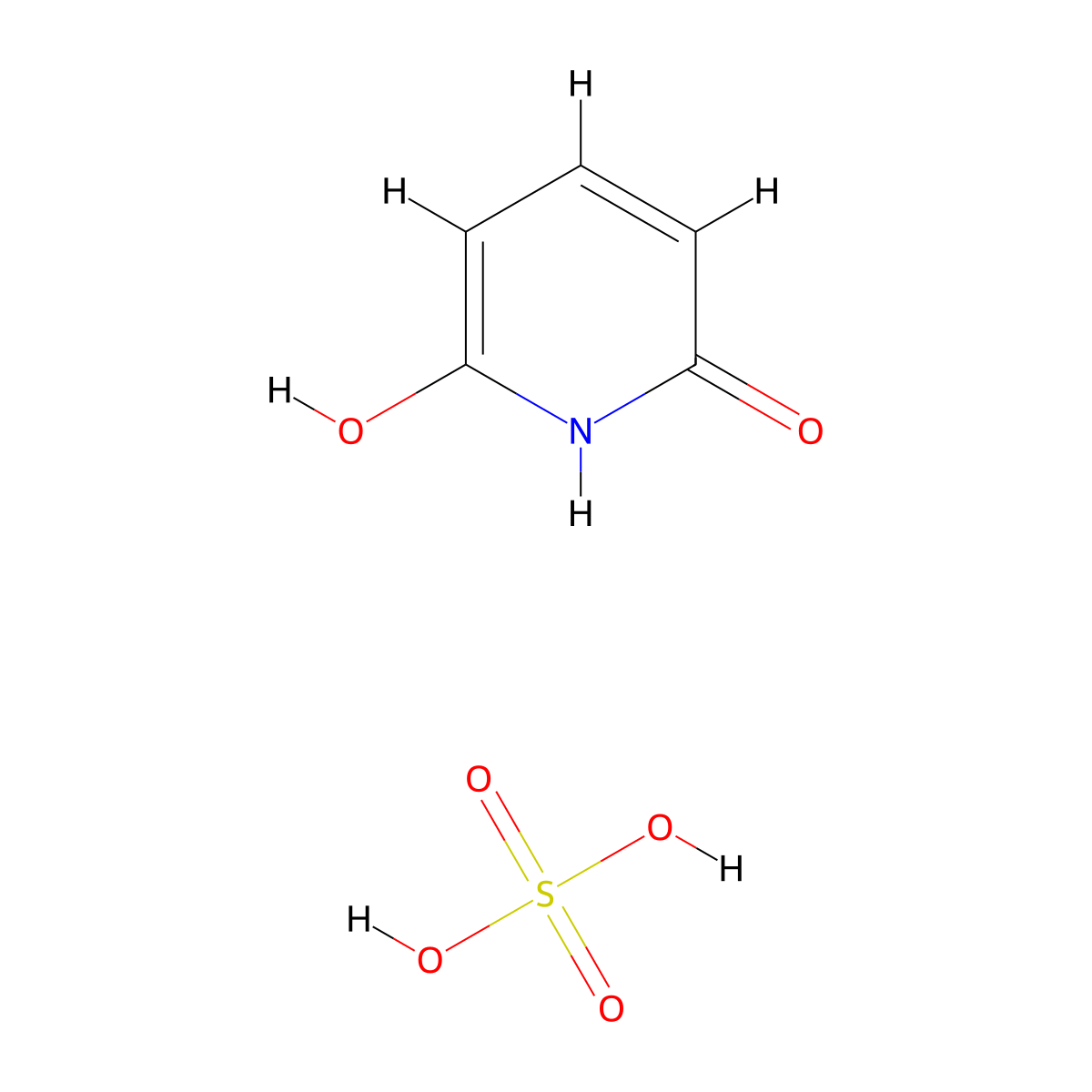 6-Hydroxypyridin-2(1H)-one sulphate molecular structure, CAS 56047-04-2