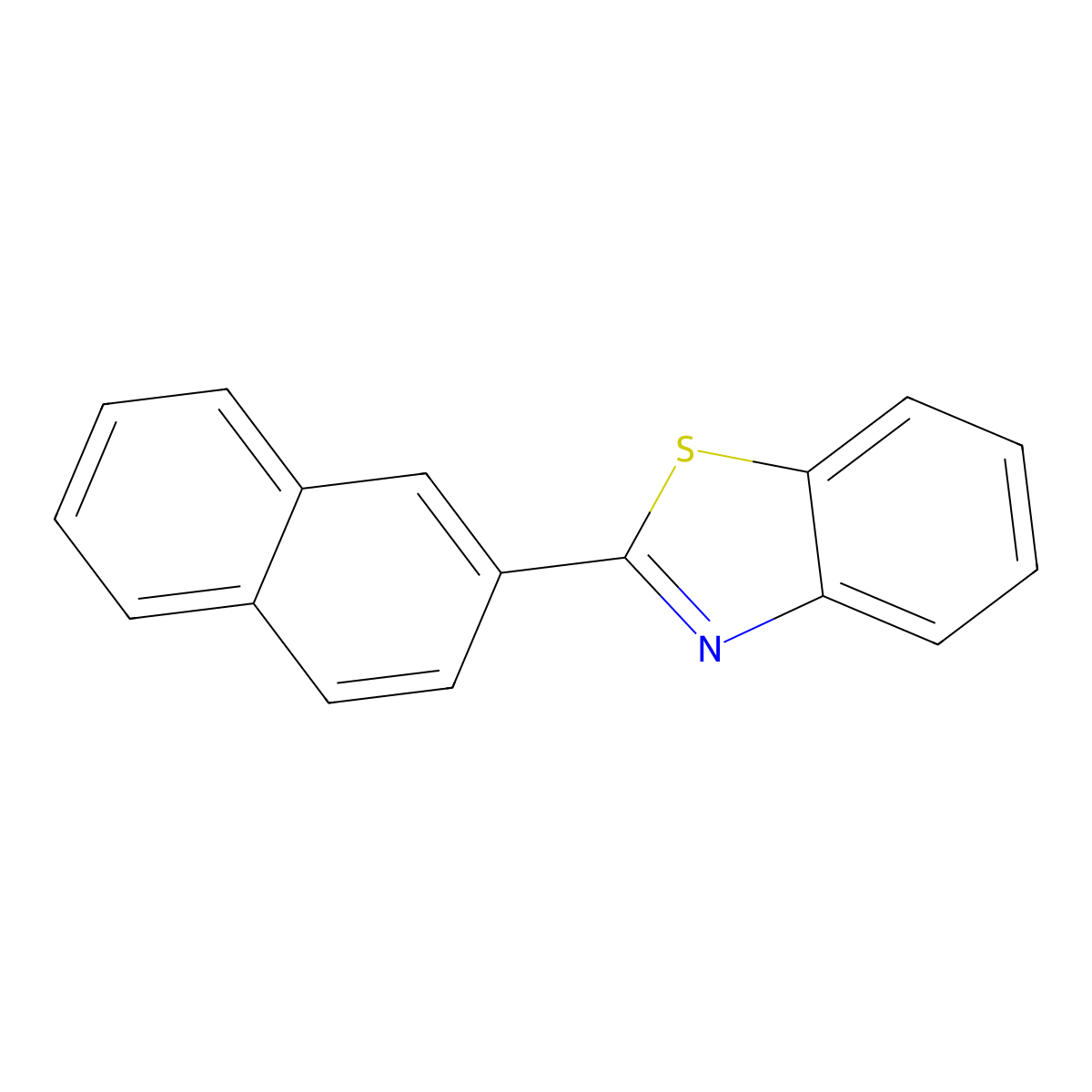 2-(Naphthalen-2-yl)-1,3-benzothiazole molecular structure, CAS 56048-51-2