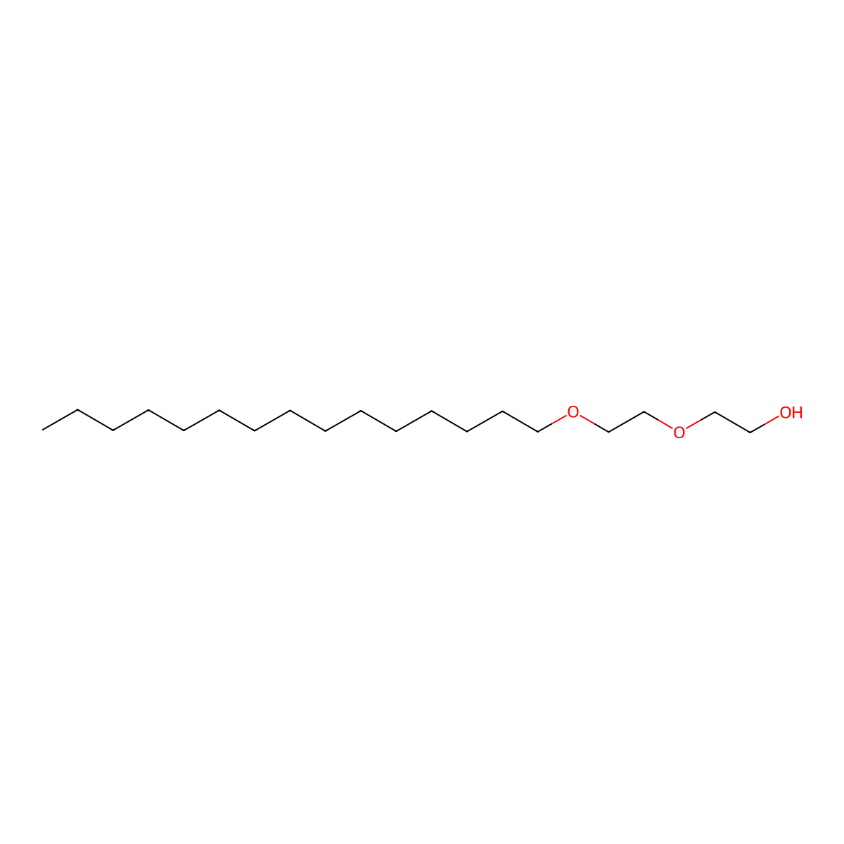Ethanol, 2-[2-(pentadecyloxy)ethoxy]- molecular structure, CAS 56049-80-0