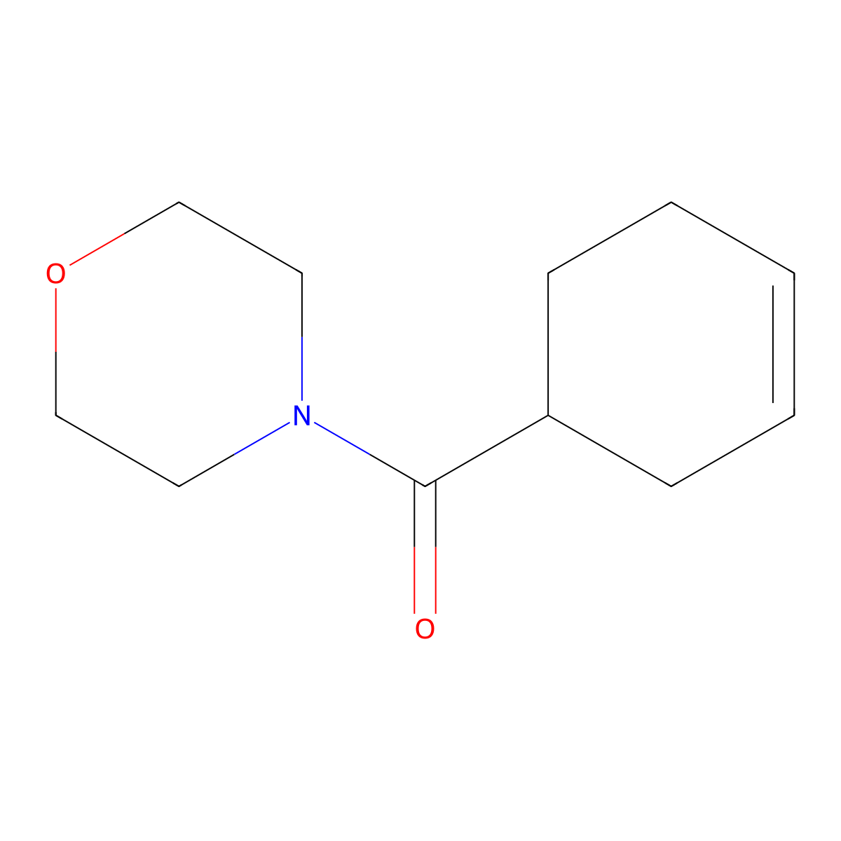 Cyclohex-3-en-1-yl(morpholino)methanone molecular structure, CAS 56049-99-1