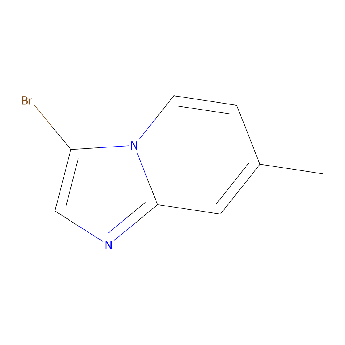 3-Bromo-7-methylimidazo[1,2-A]pyridine molecular structure, CAS 56051-32-2