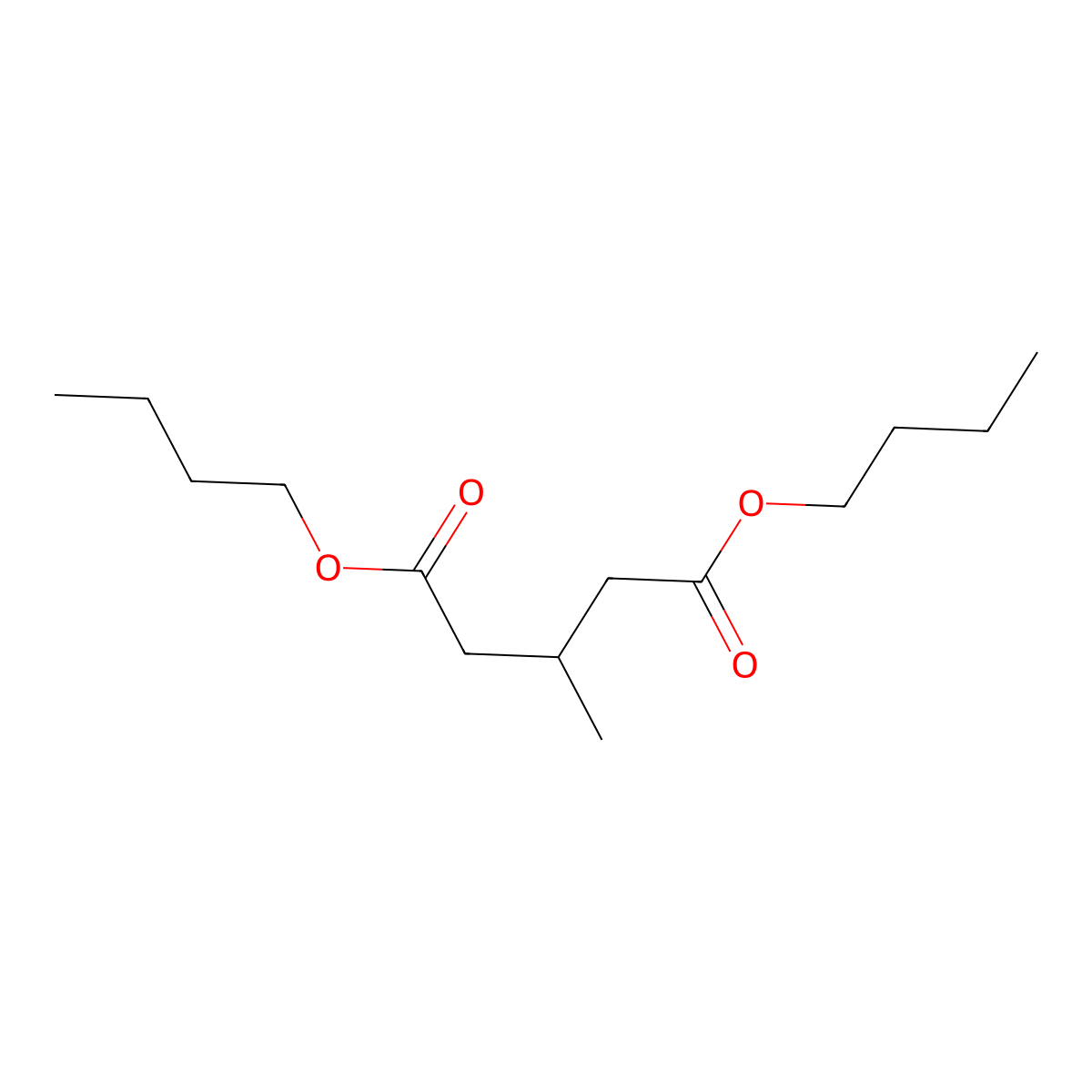 Dibutyl 3-methylpentanedioate molecular structure, CAS 56051-60-6