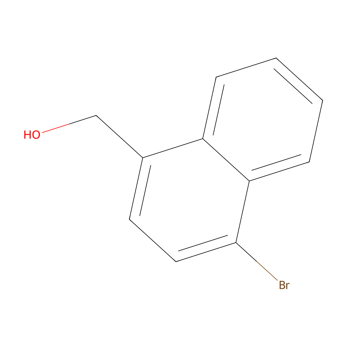 (4-Bromonaphthalen-1-yl)methanol molecular structure, CAS 56052-26-7