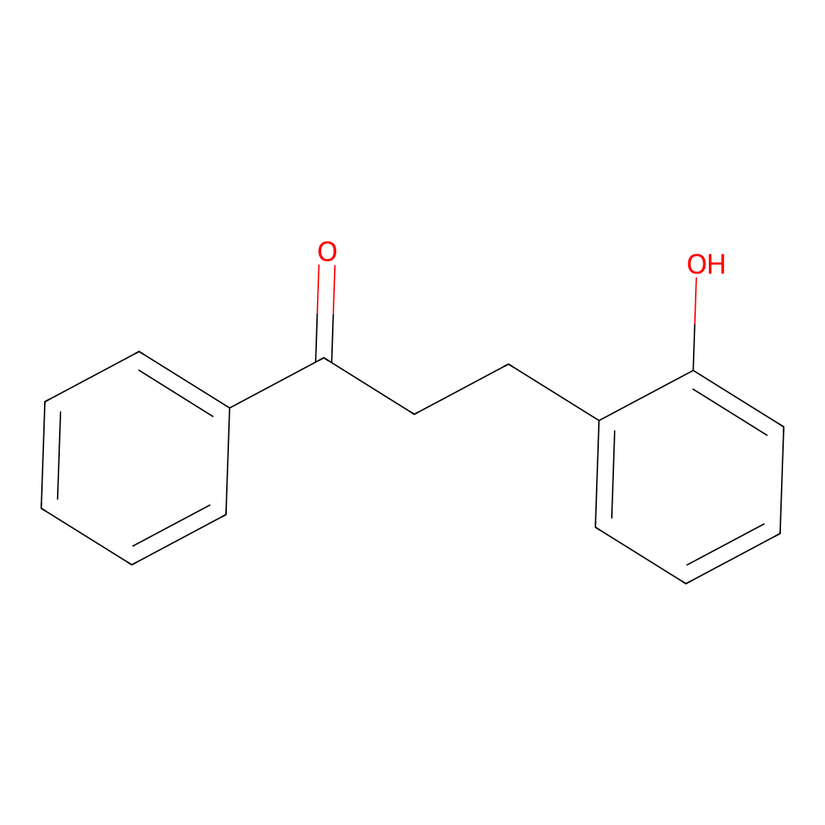 3-(2-Hydroxyphenyl)-1-phenylpropan-1-one molecular structure, CAS 56052-53-0