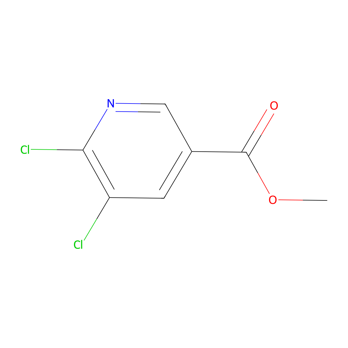 Methyl 5,6-Dichloronicotinate molecular structure, CAS 56055-54-0