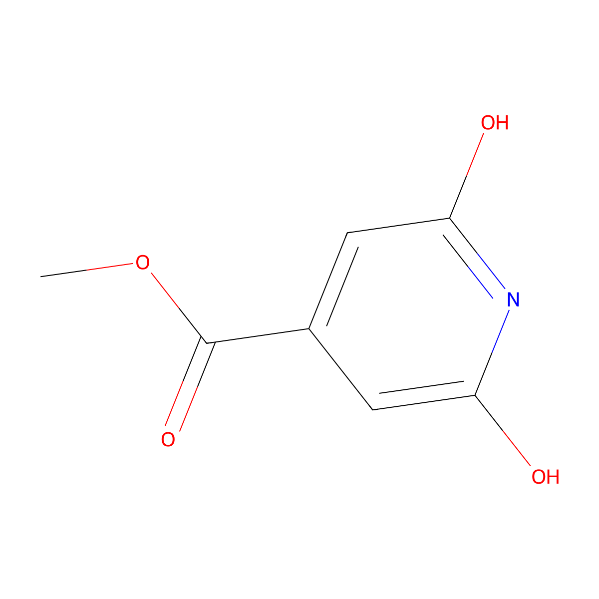Methyl 2,6-dihydroxyisonicotinate molecular structure, CAS 56055-56-2