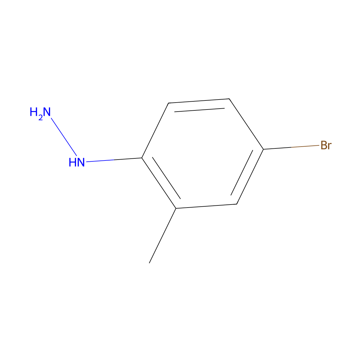 (4-Bromo-2-methylphenyl)hydrazine molecular structure, CAS 56056-25-8