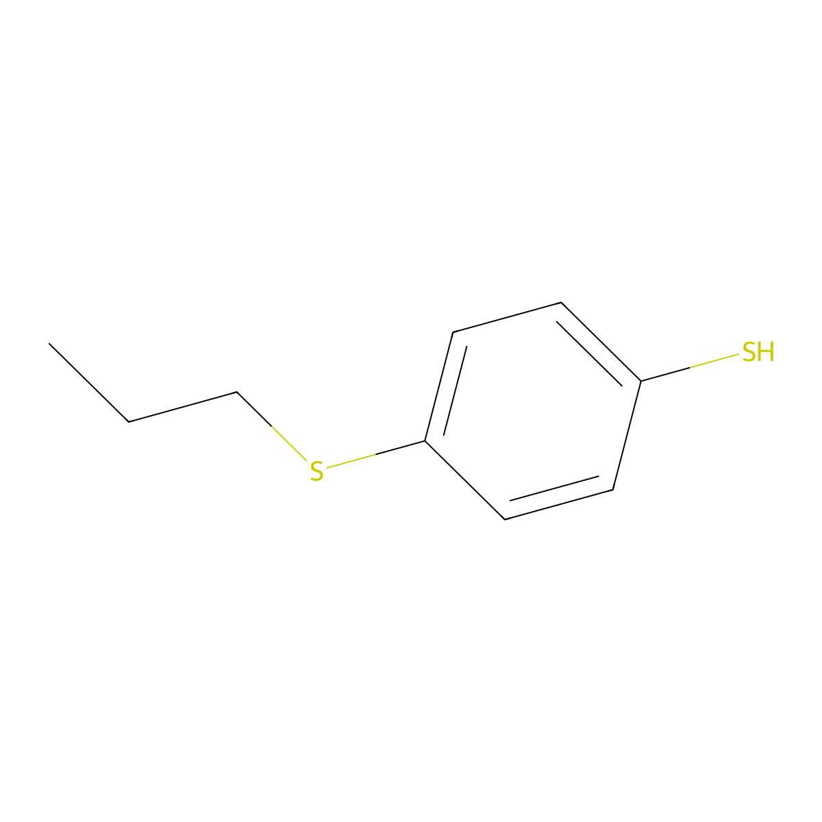 4-(n-Propylthio)thiophenol molecular structure, CAS 56056-58-7