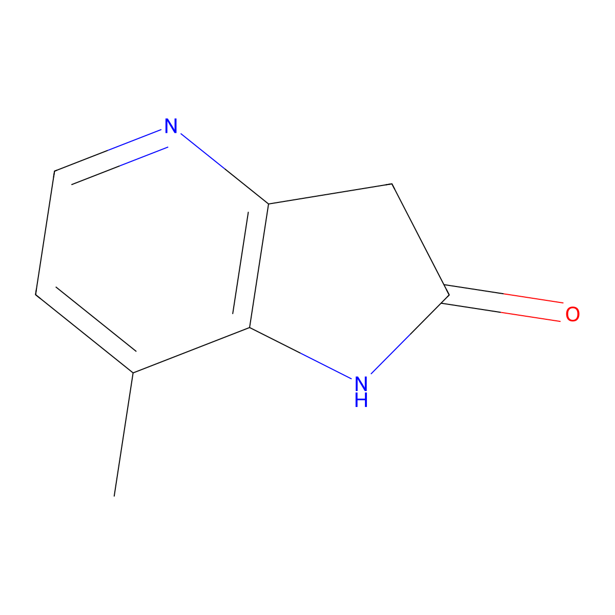 7-Methyl-1H-pyrrolo[3,2-b]pyridin-2(3H)-one molecular structure, CAS 56057-25-1