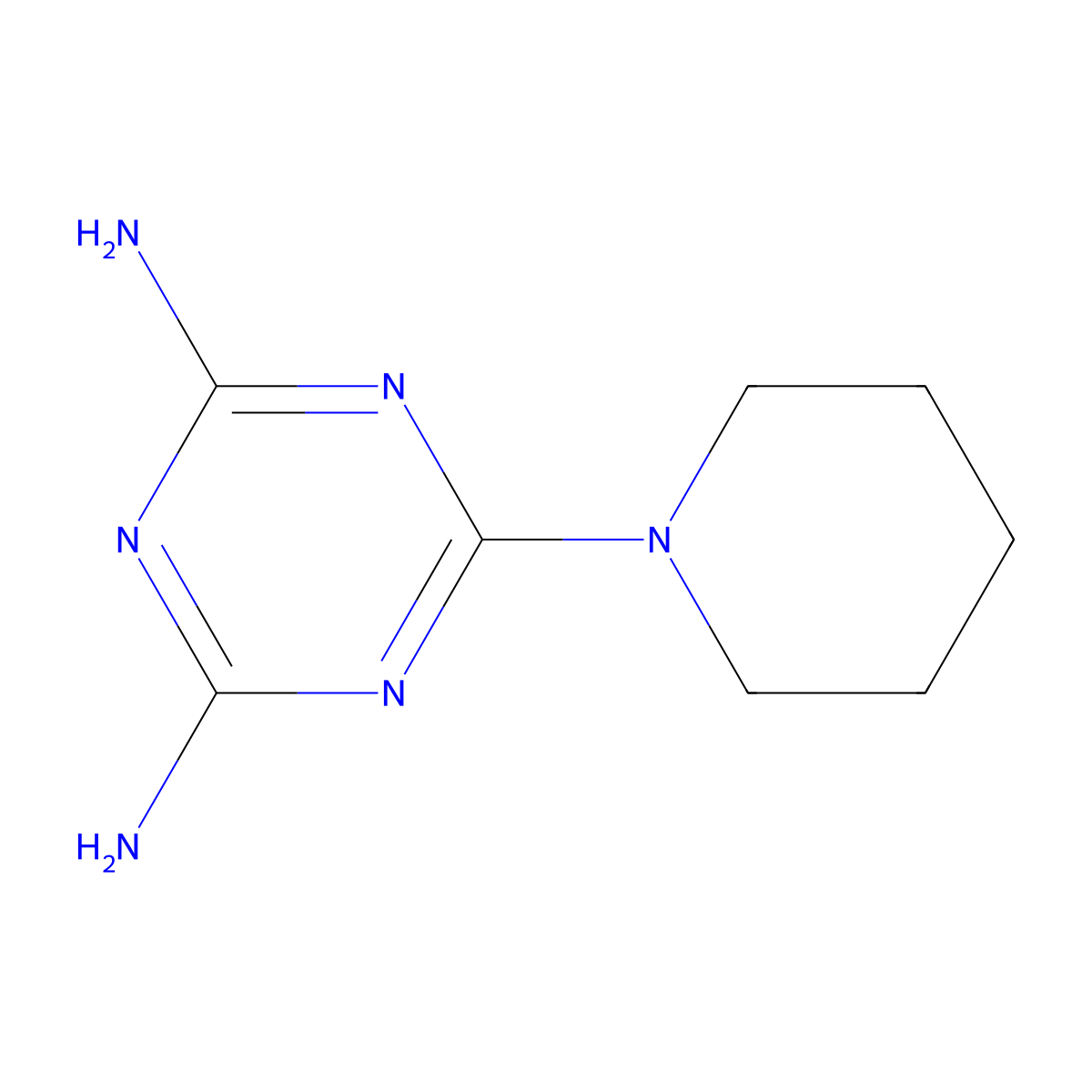6-(Piperidin-1-yl)-1,3,5-triazine-2,4-diamine molecular structure, CAS 5606-32-6