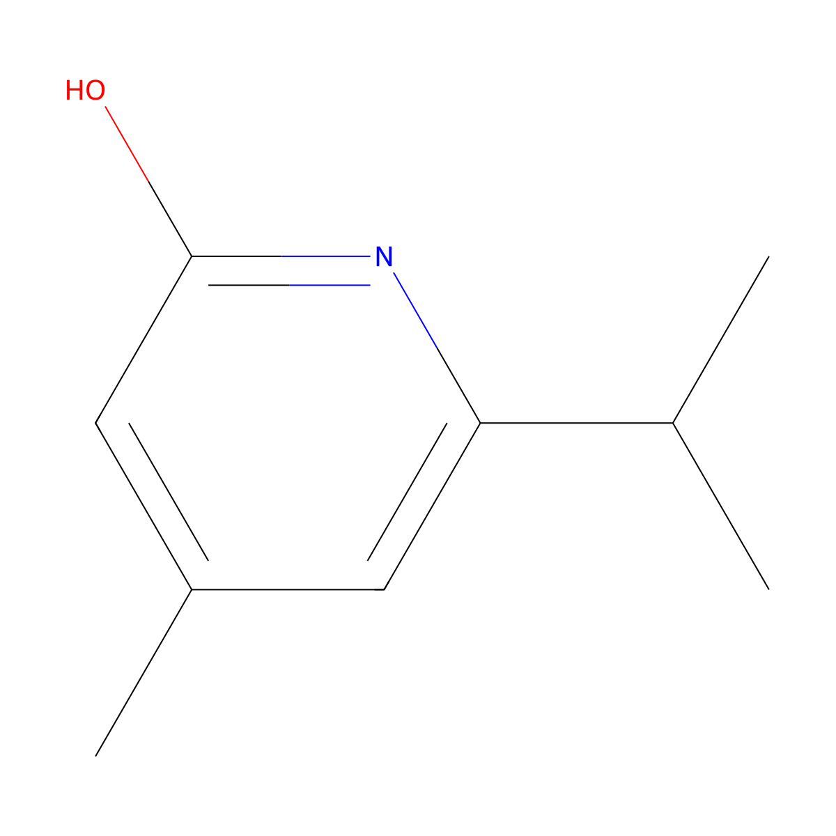 6-Isopropyl-4-methylpyridin-2-OL molecular structure, CAS 56062-03-4