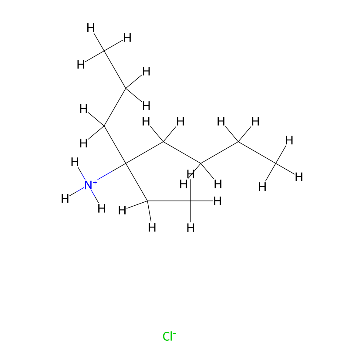 4-Octanamine, 4-ethyl-, hydrochloride molecular structure, CAS 56065-52-2