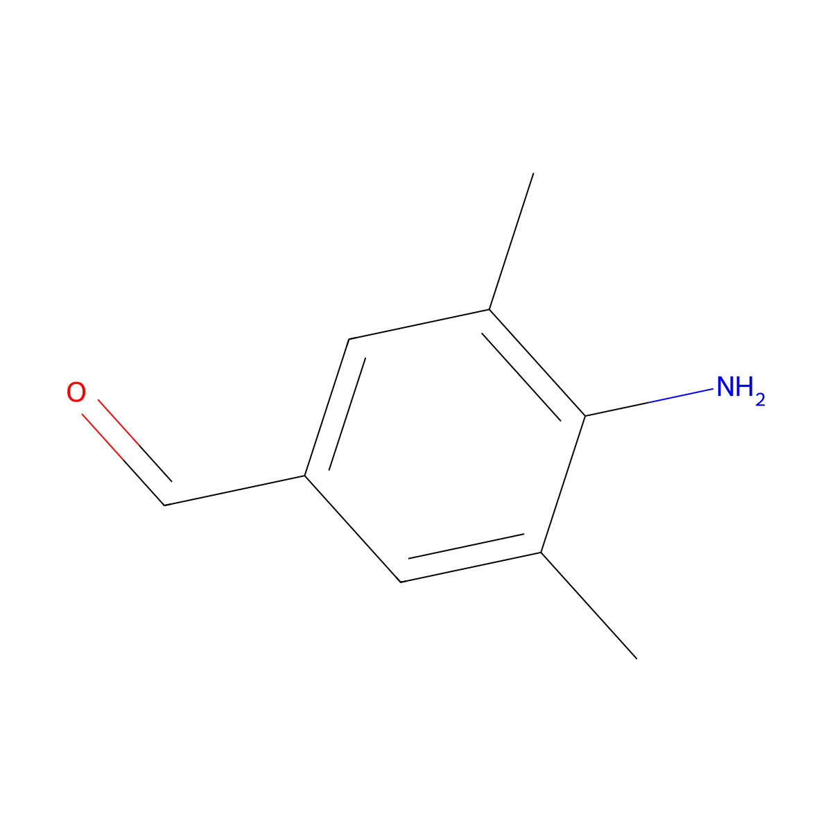 4-Amino-3,5-dimethylbenzaldehyde molecular structure, CAS 56066-83-2