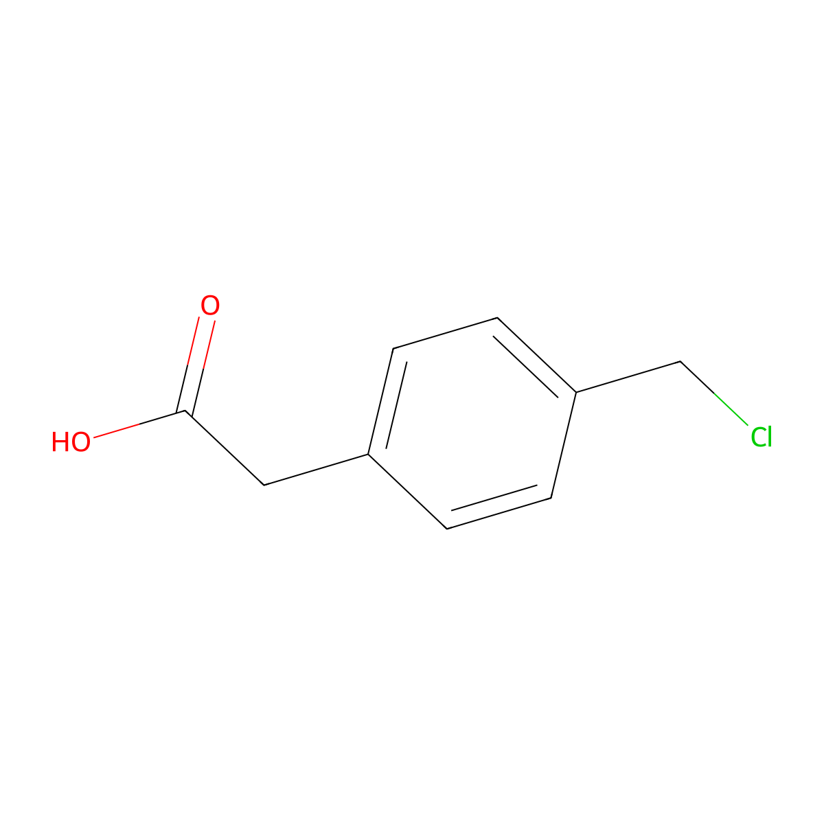 4-(Chloromethyl)phenylacetic acid molecular structure, CAS 56066-91-2
