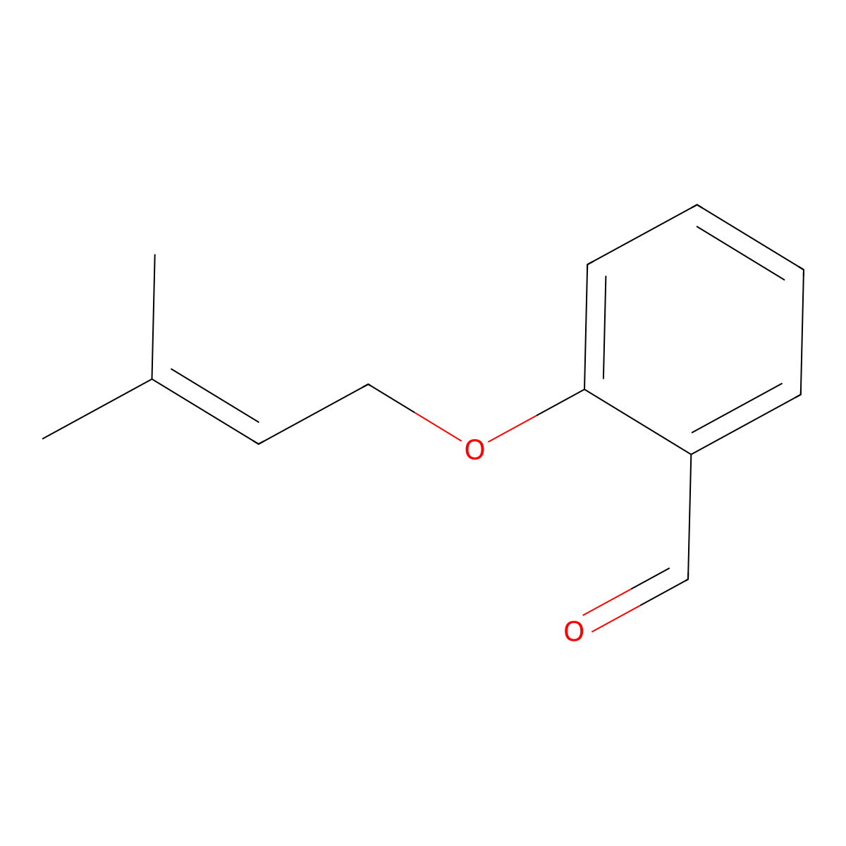 Benzaldehyde, 2-[(3-methyl-2-butenyl)oxy]- molecular structure, CAS 56074-73-8