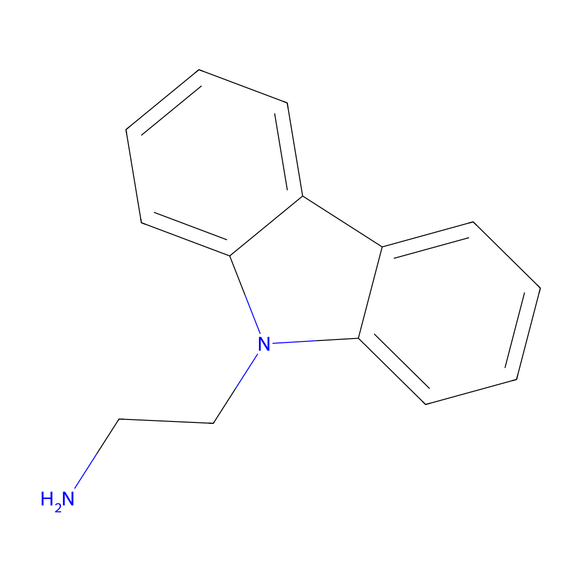 2-(9H-Carbazol-9-YL)ethan-1-amine molecular structure, CAS 56080-20-7