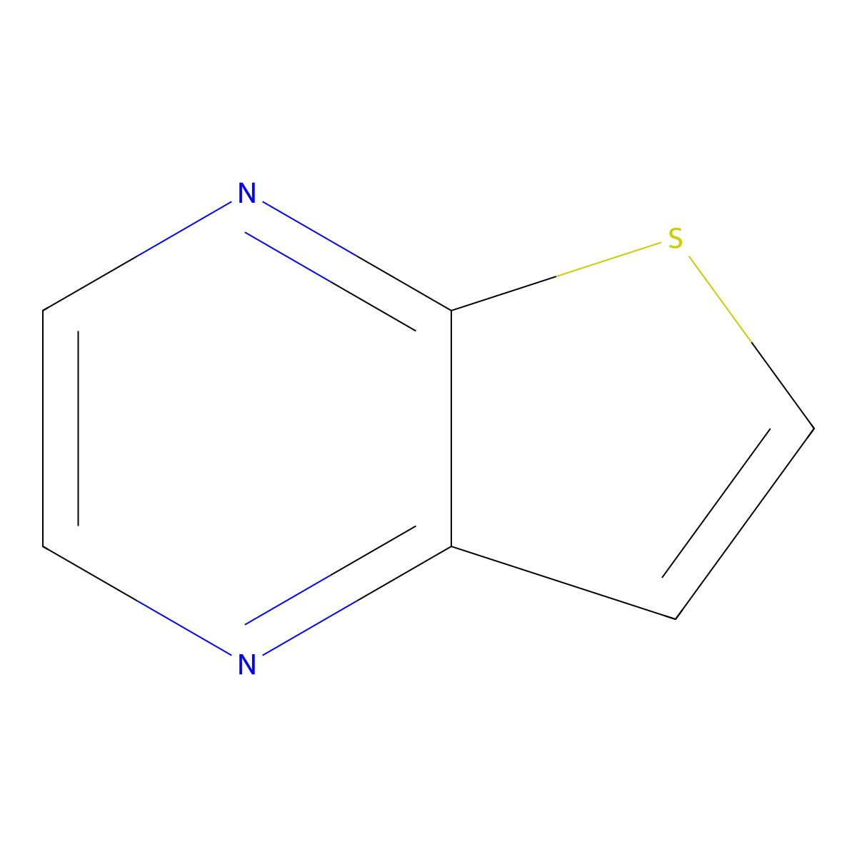 Thieno(2,3-b)pyrazine molecular structure, CAS 56088-28-9
