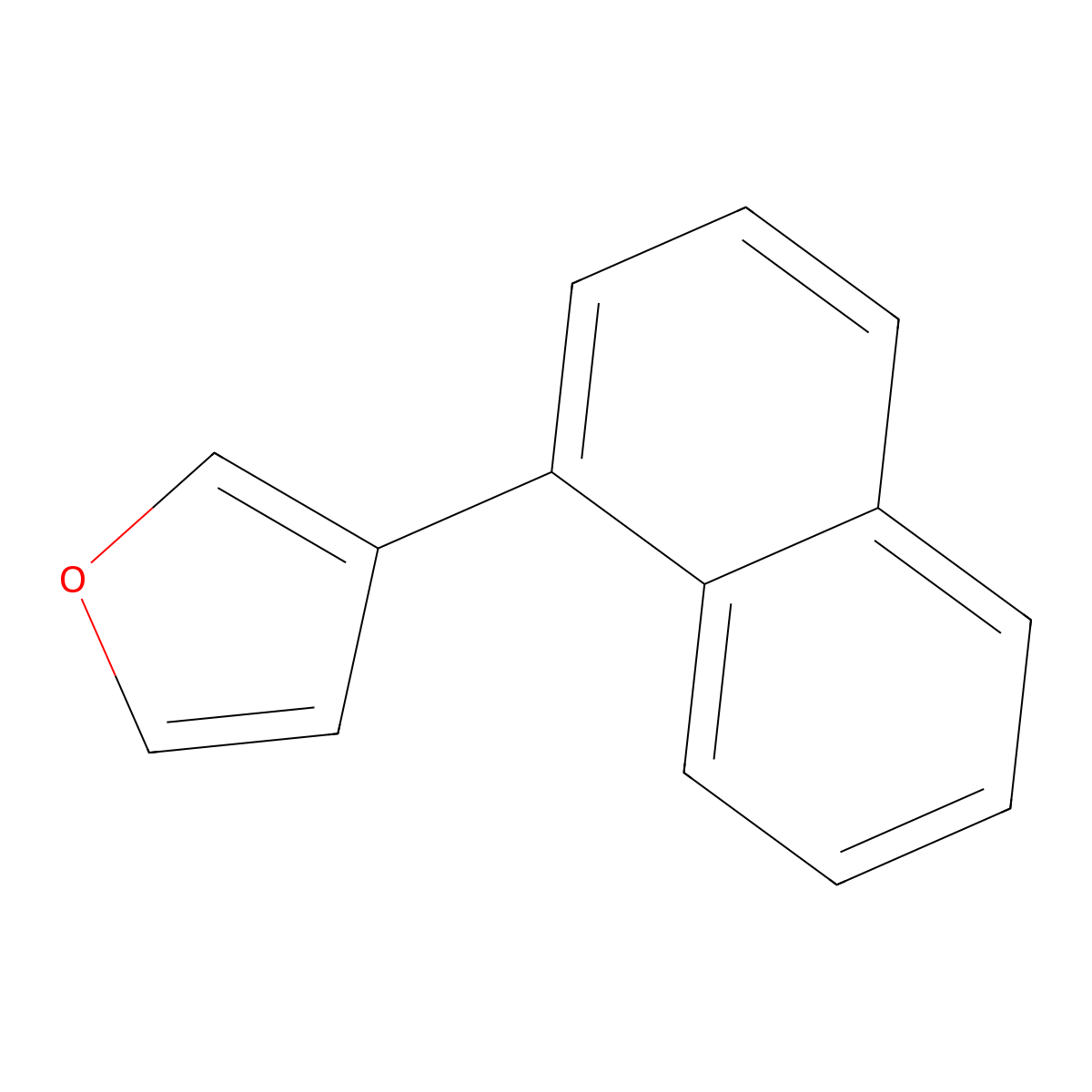 Furan, 3-(1-naphthalenyl)- molecular structure, CAS 560993-90-0