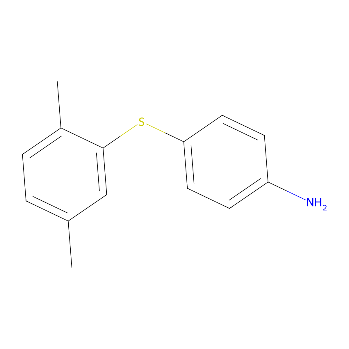 4-[(2,5-Dimethylphenyl)sulfanyl]aniline molecular structure, CAS 560998-07-4