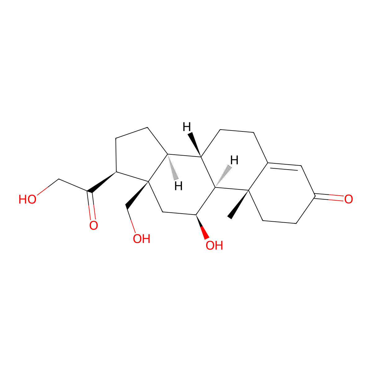 18-Hydroxycorticosterone molecular structure, CAS 561-65-9