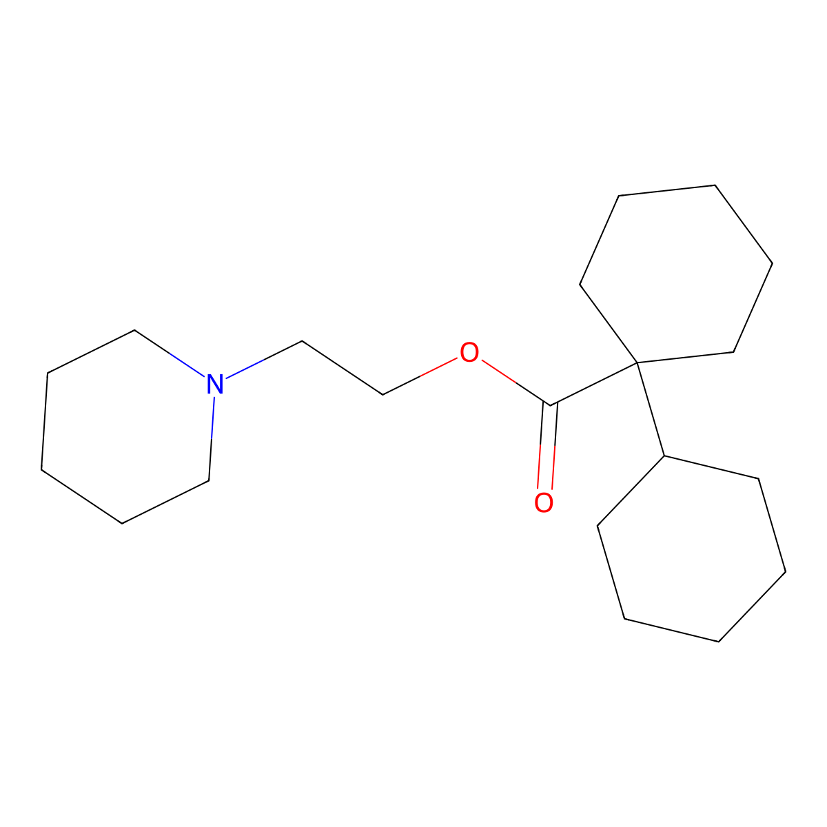 Dihexyverine molecular structure, CAS 561-77-3