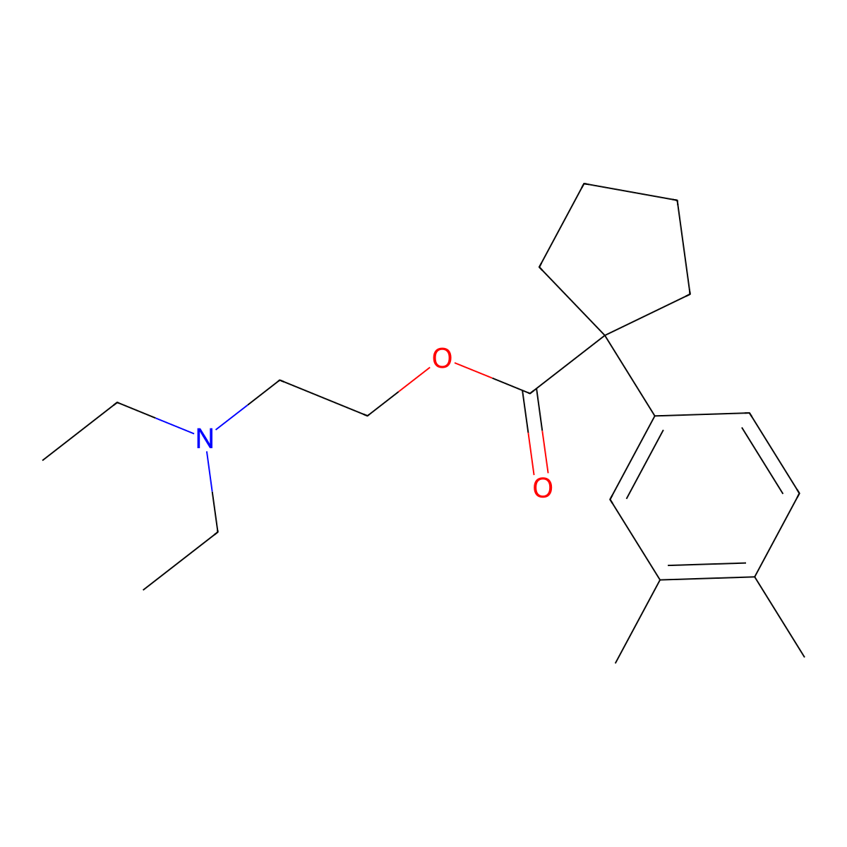 Metcaraphen molecular structure, CAS 561-79-5