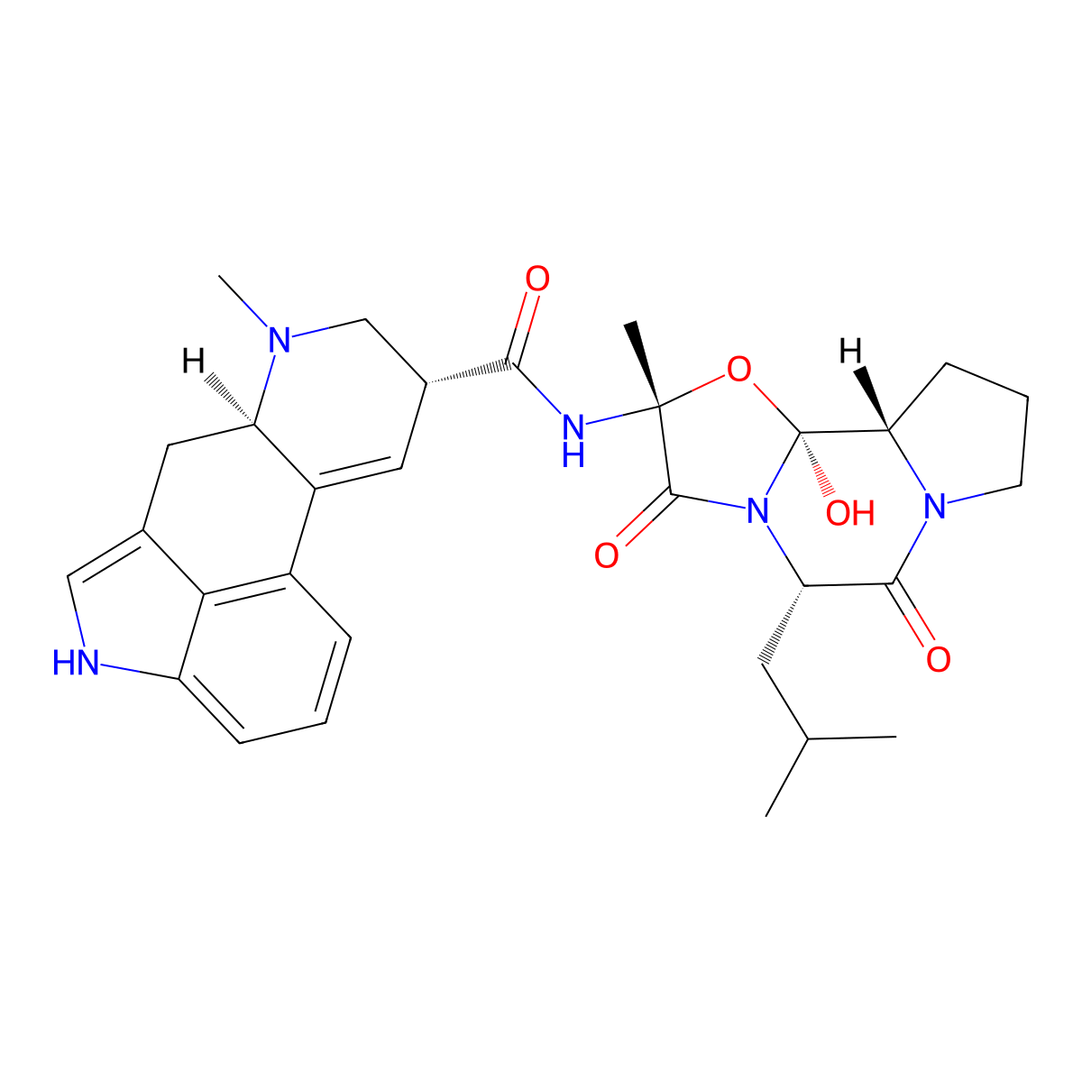 Ergosine molecular structure, CAS 561-94-4