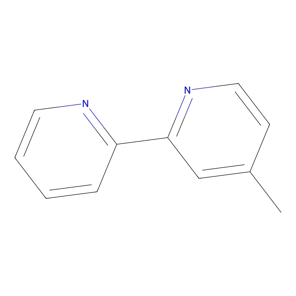 4-Methyl-2,2'-bipyridine molecular structure, CAS 56100-19-7