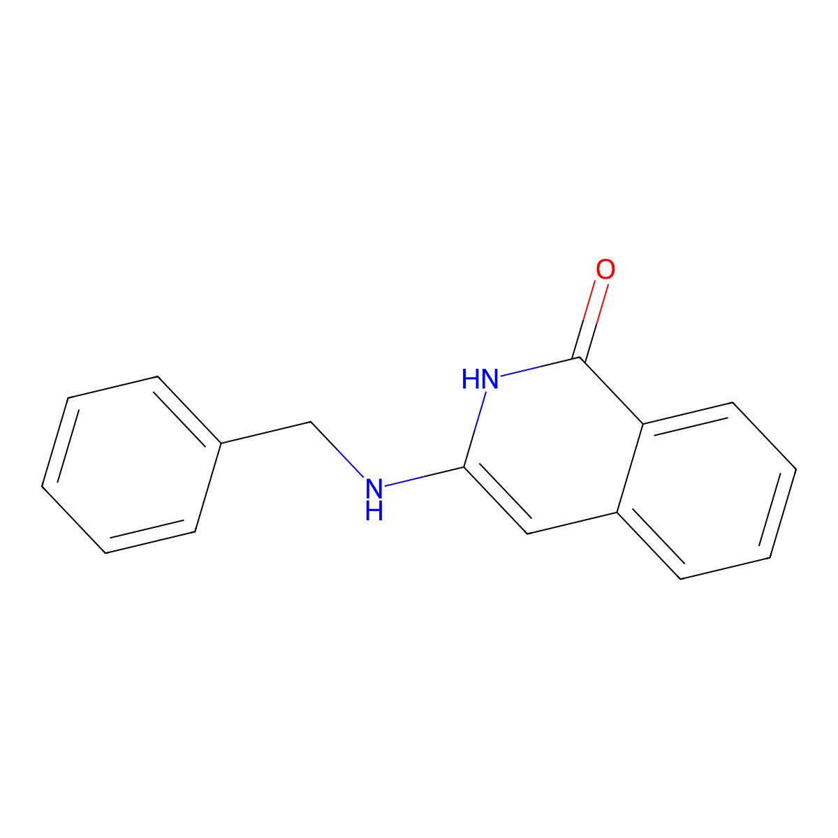 3-(Benzylamino)-1,2-dihydroisoquinolin-1-one molecular structure, CAS 56100-51-7