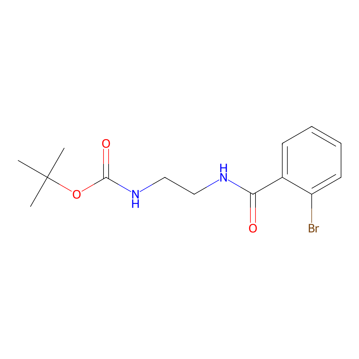 tert-Butyl 2-[(2-bromobenzoyl)amino]ethylcarbamate molecular structure, CAS 561030-83-9