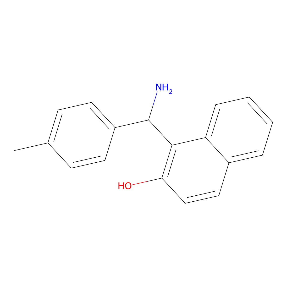 1-(Amino-p-tolyl-methyl)-naphthalen-2-ol molecular structure, CAS 561052-59-3