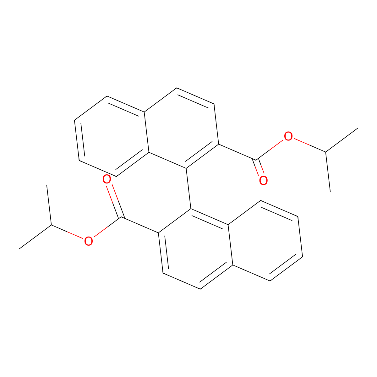 (S)-Diisopropyl [1,1'-binaphthalene]-2,2'-dicarboxylate molecular structure, CAS 561054-81-7