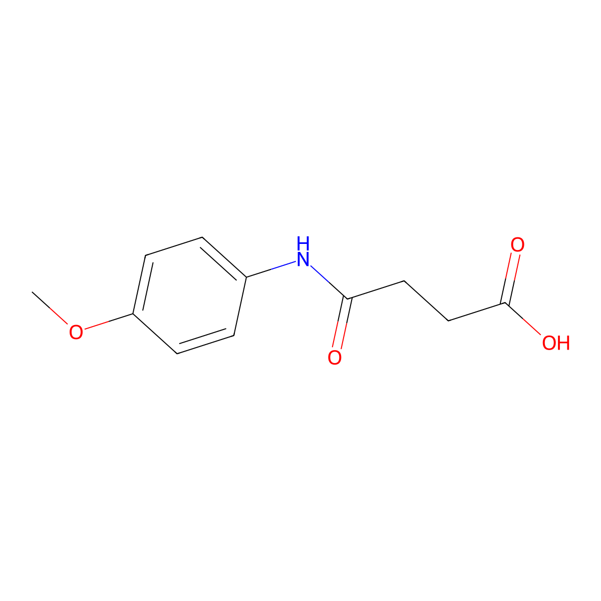 4'-Methoxysuccinanilic acid molecular structure, CAS 56106-05-9
