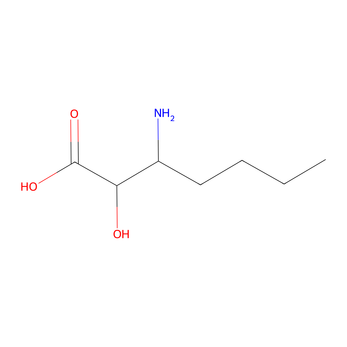 3-Amino-2-hydroxyheptanoic acid molecular structure, CAS 561066-93-1