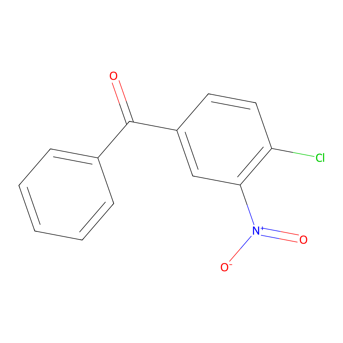 4-Chloro-3-nitrobenzophenone molecular structure, CAS 56107-02-9