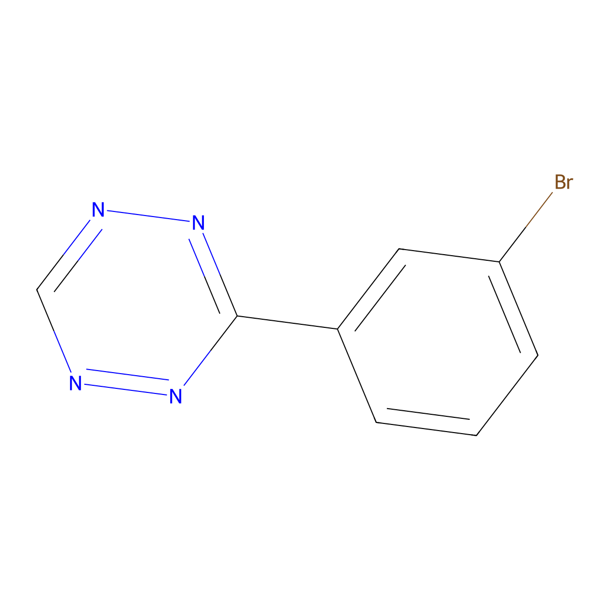 3-(3-Bromophenyl)-1,2,4,5-tetrazine molecular structure, CAS 56107-97-2
