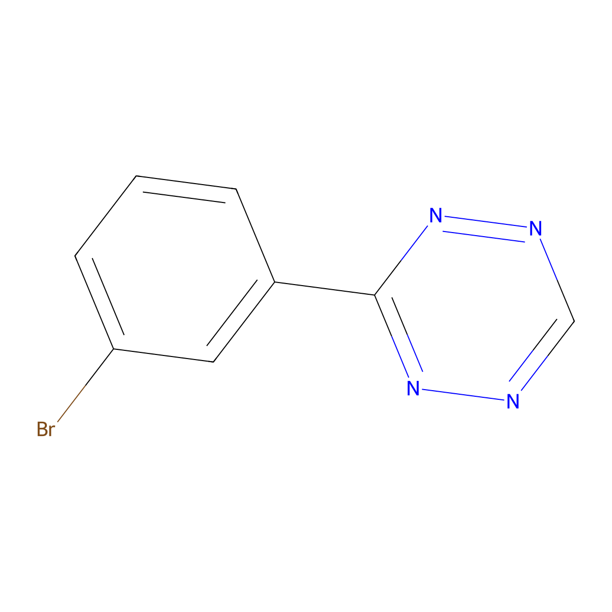 3-(3-Bromophenyl)-1,2,4,5-tetrazine molecular structure, CAS 56107-97-2