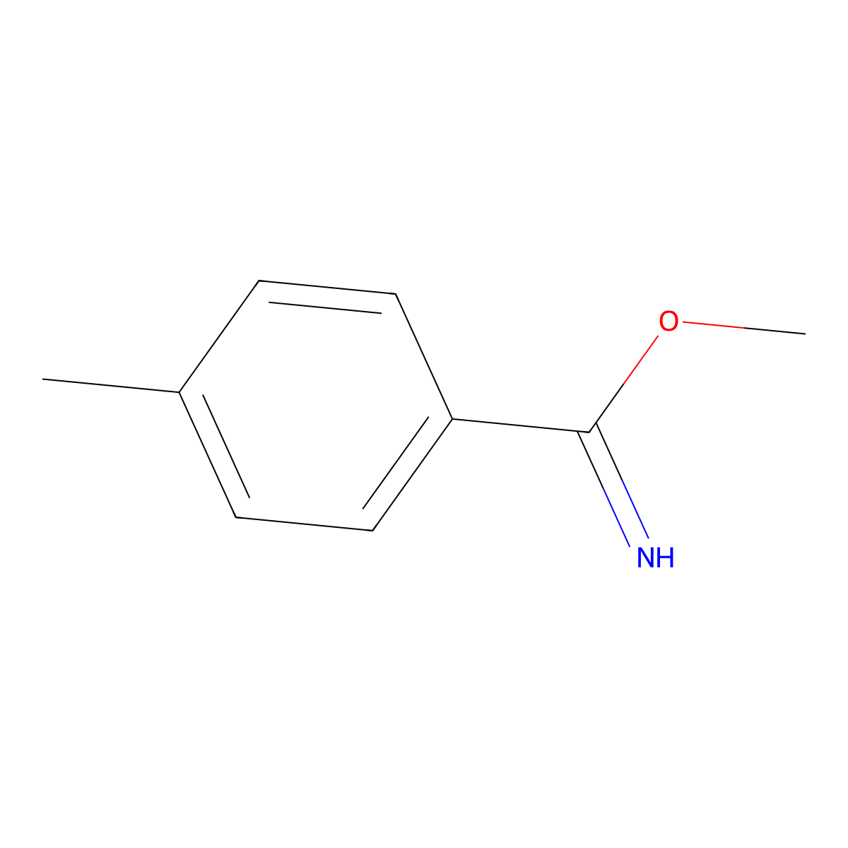 Methyl 4-methylbenzimidate molecular structure, CAS 56108-06-6