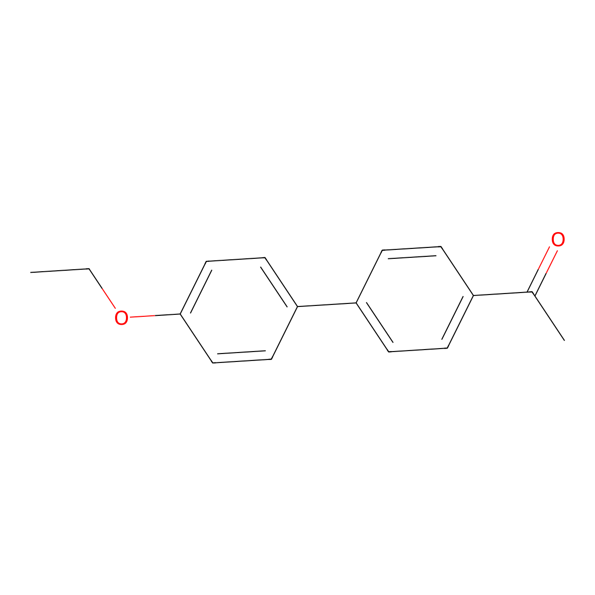 4-Acetyl-4'-ethoxybiphenyl molecular structure, CAS 56116-83-7