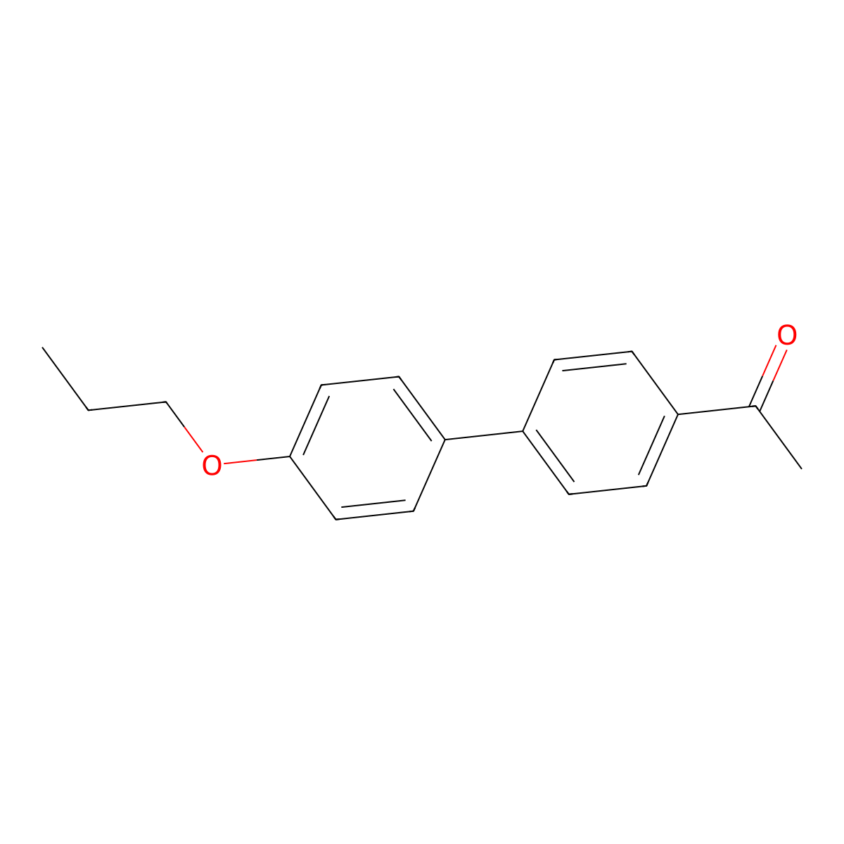 1-(4'-Propoxy[1,1'-biphenyl]-4-yl)ethanone molecular structure, CAS 56116-92-8