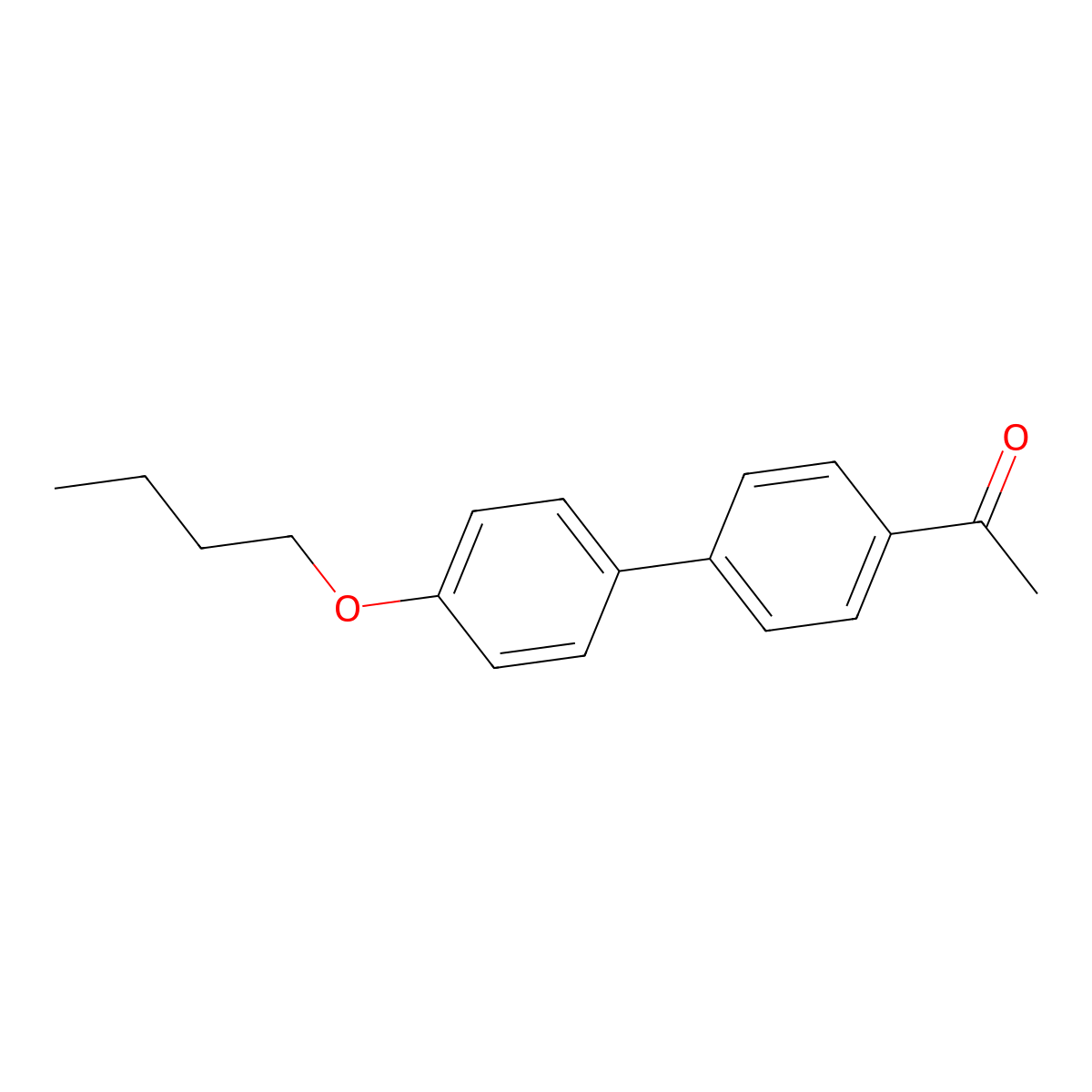 1-(4'-Butoxy-biphenyl-4-yl)-ethanone molecular structure, CAS 56117-00-1