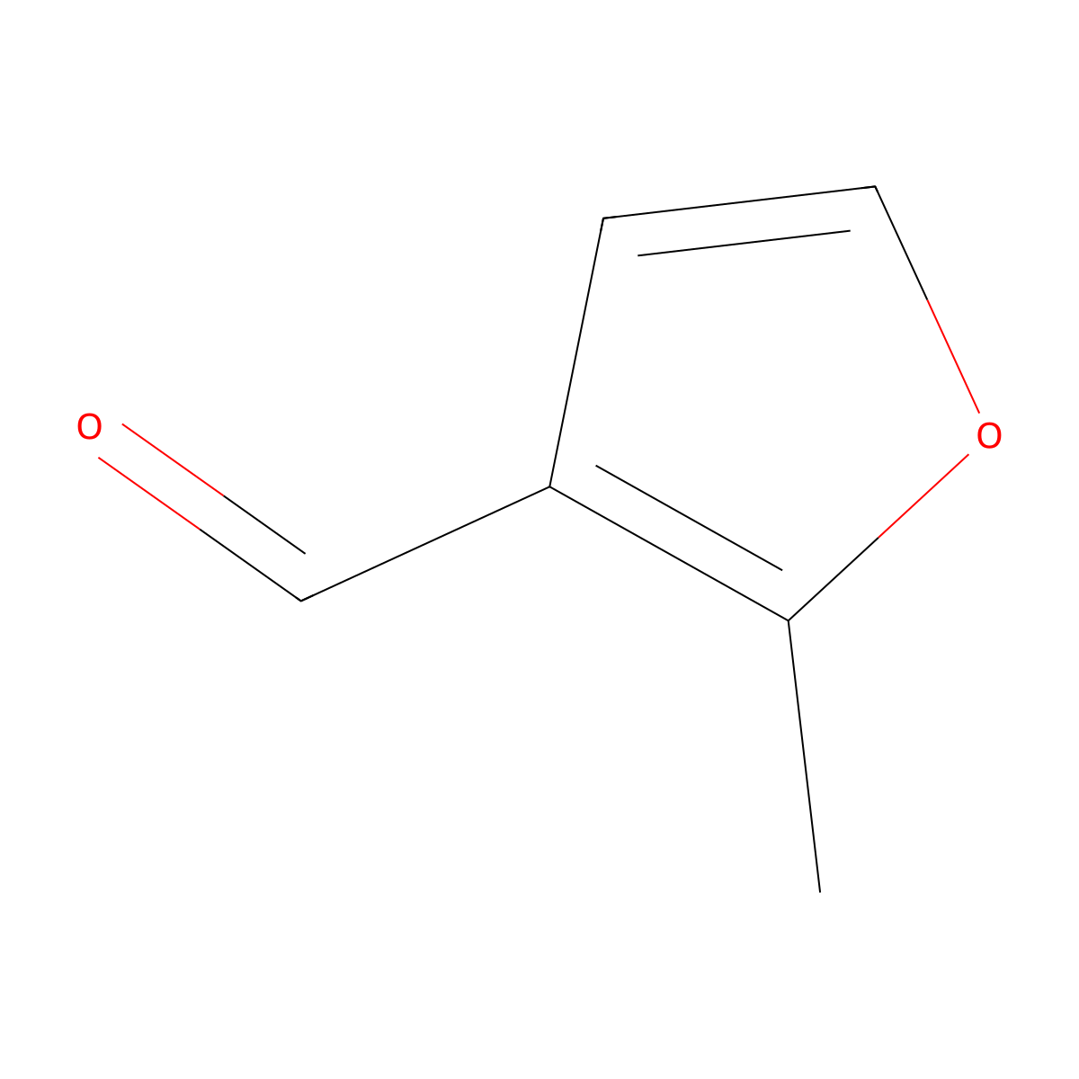 2-Methylfuran-3-carbaldehyde molecular structure, CAS 5612-67-9
