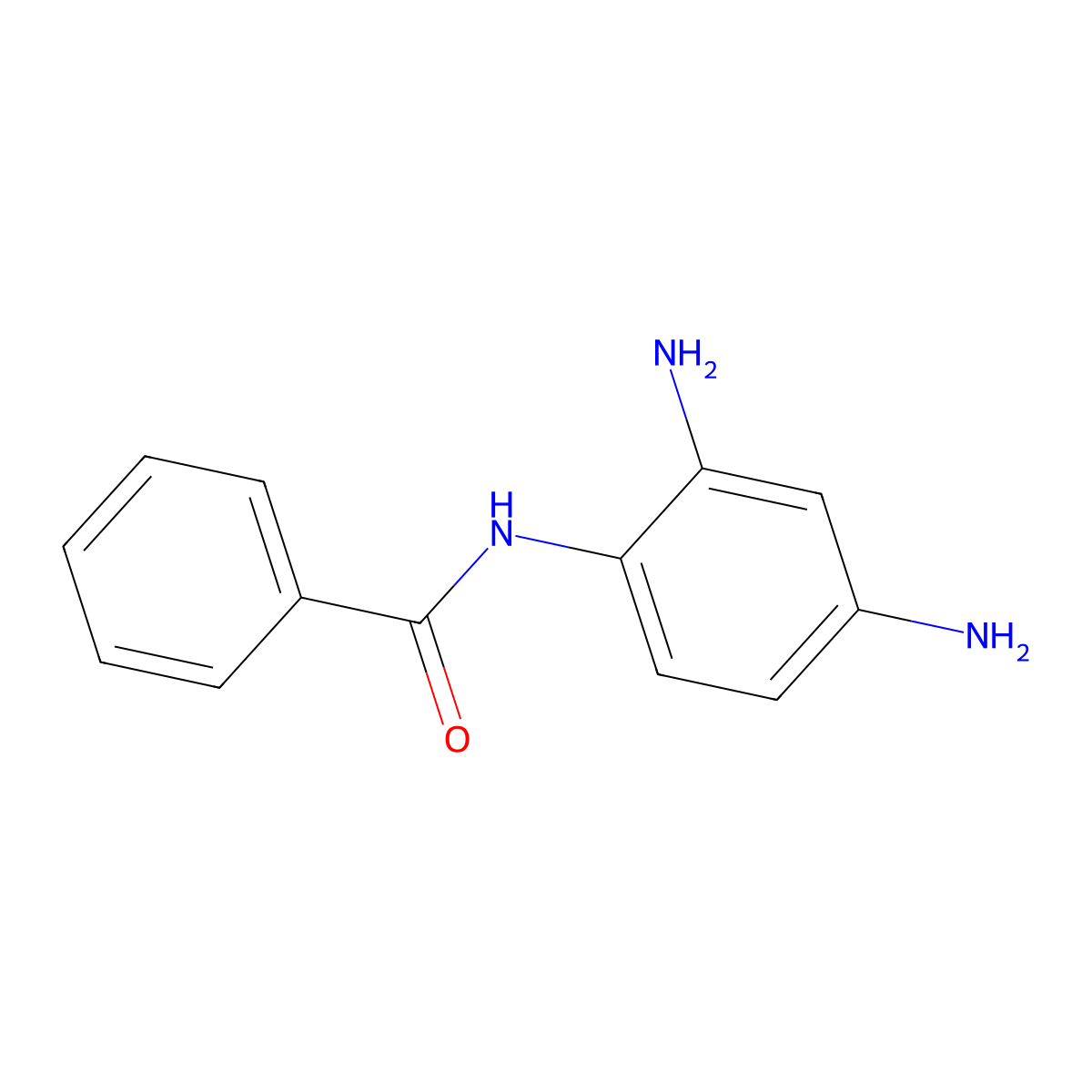 Benzamide, N-(2,4-diaminophenyl)- molecular structure, CAS 56120-01-5