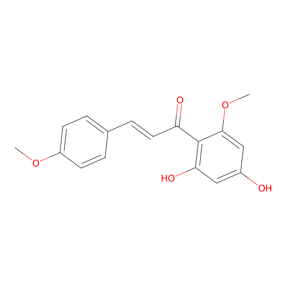 2',4'-Dihydroxy-4,6'-dimethoxychalcone molecular structure, CAS 56121-44-9