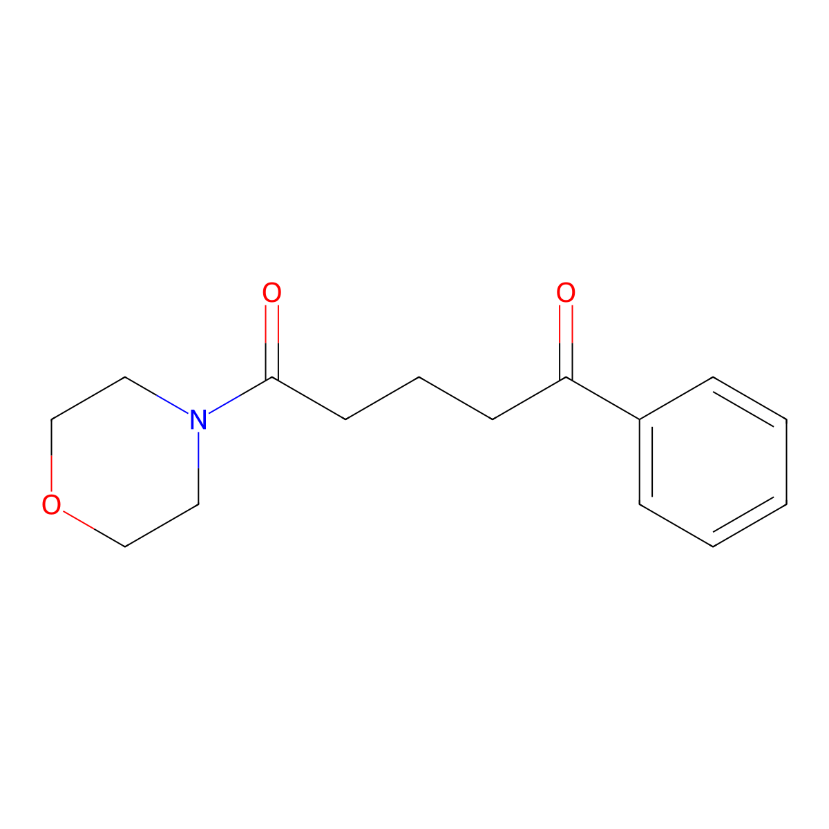 Morpholine, 4-(1,5-dioxo-5-phenylpentyl)- molecular structure, CAS 56122-40-8