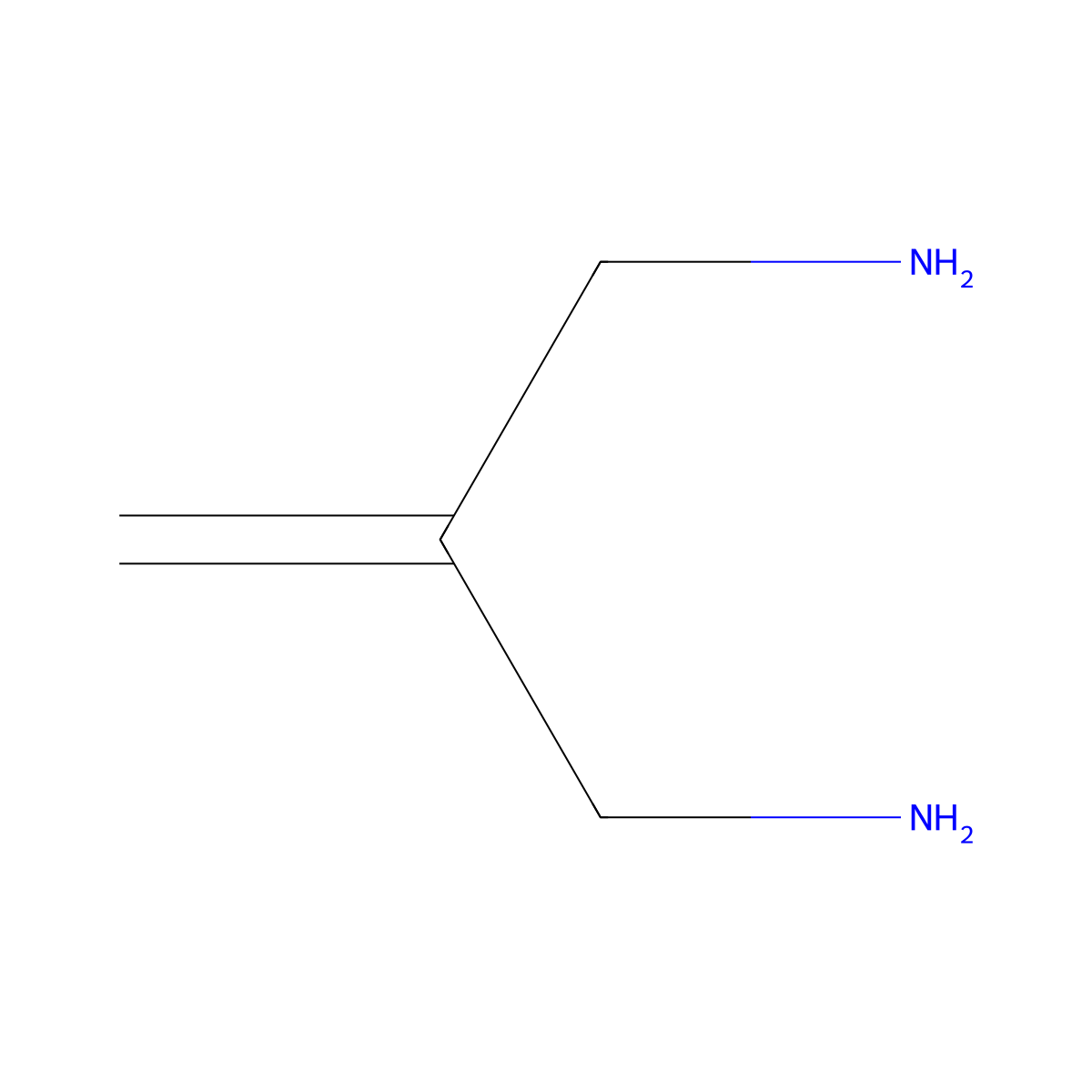 2-Methylidenepropane-1,3-diamine molecular structure, CAS 56123-06-9