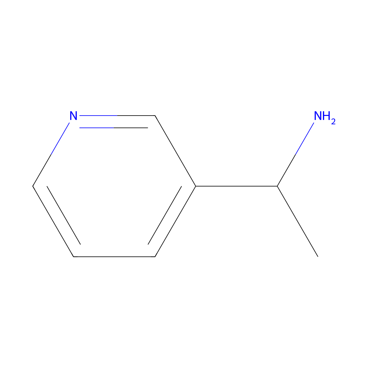 1-(Pyridin-3-yl)ethan-1-amine molecular structure, CAS 56129-55-6