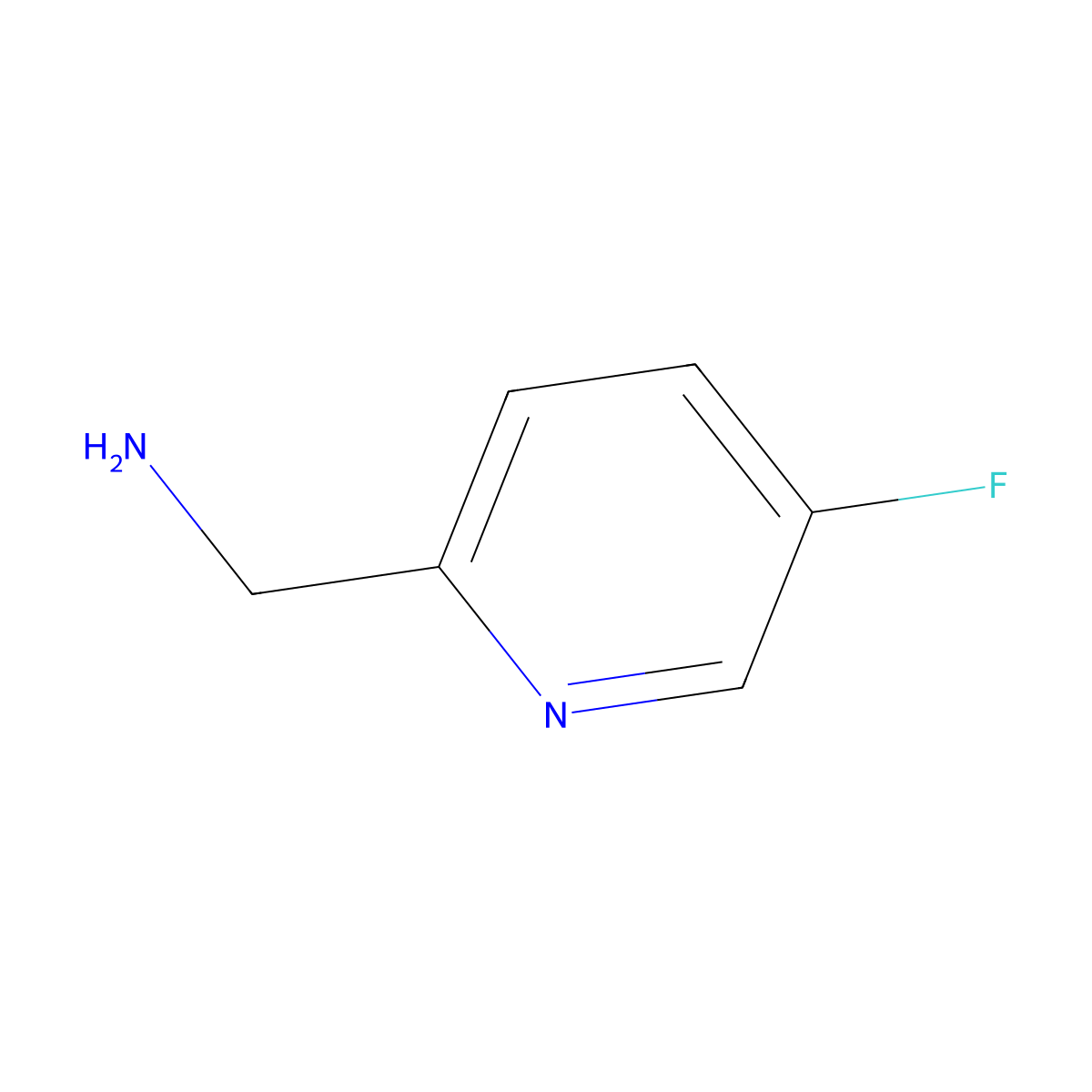 (5-Fluoropyridin-2-yl)methanamine molecular structure, CAS 561297-96-9