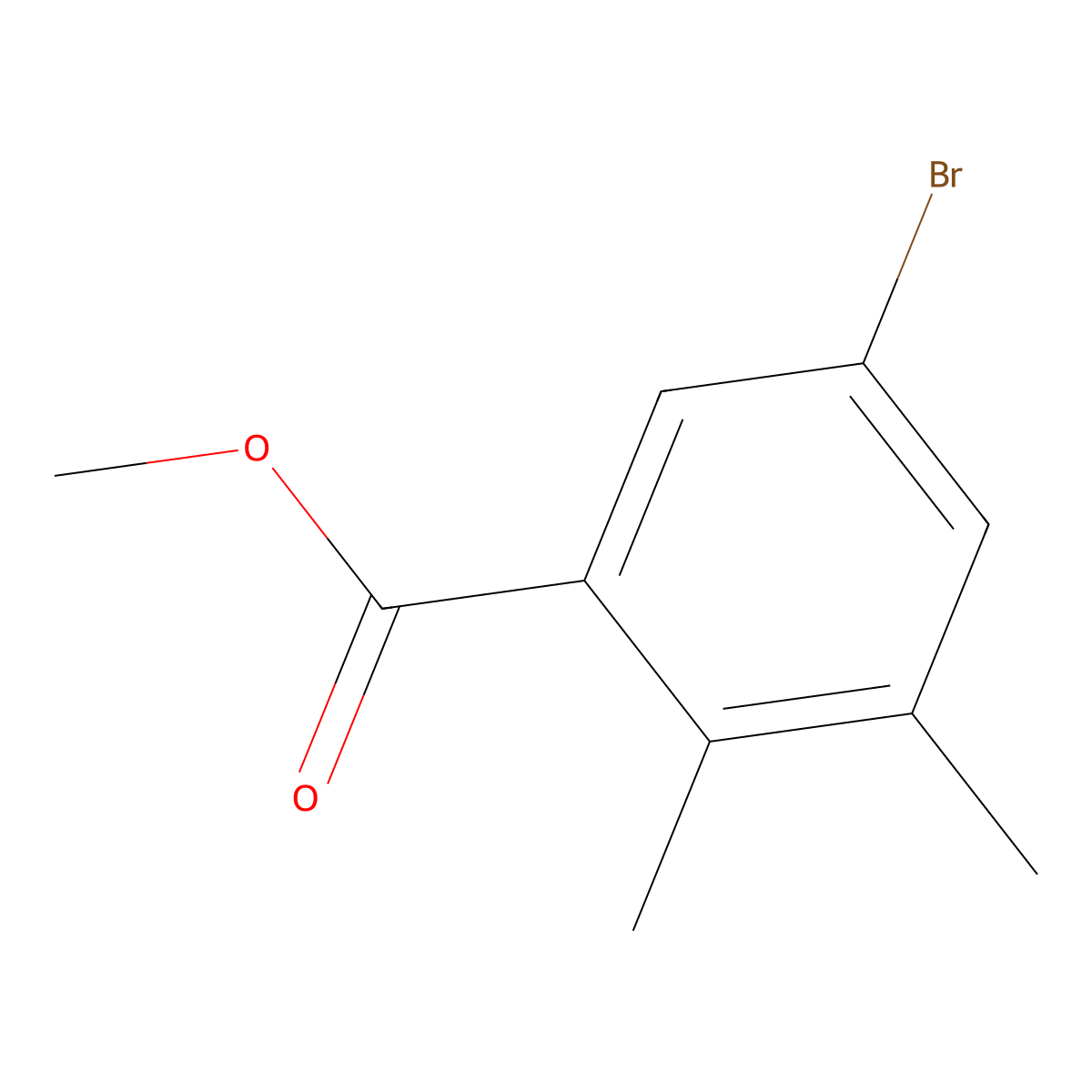 Methyl 5-bromo-2,3-dimethylbenzoate molecular structure, CAS 5613-28-5