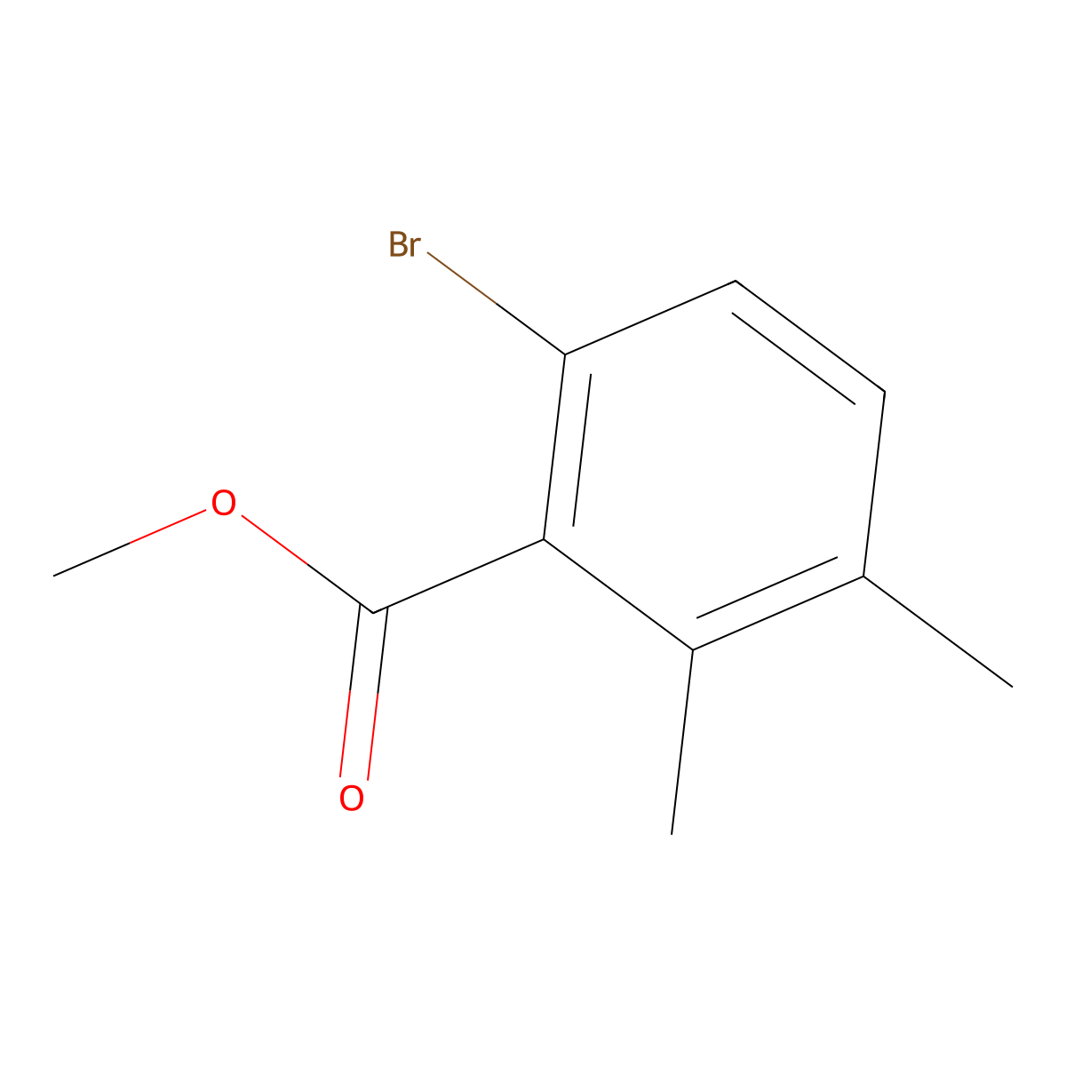 Methyl 6-bromo-2,3-dimethylbenzoate molecular structure, CAS 5613-30-9